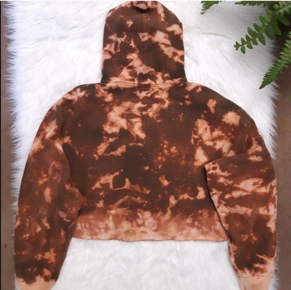 🚫SOLD🚫CHAMPION Upcycled Crop Hoodie - Picture 4 of 5